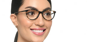 Brown Demi Cat Eye Full Rim Women Eyeglasses by Vincent Chase-210294