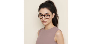 Brown Square Full Rim Unisex Eyeglasses by Vincent Chase Online-220562