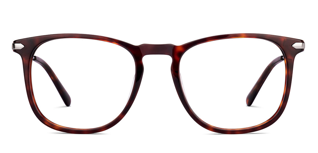 Brown Square Full Rim Unisex Eyeglasses by Vincent Chase Online-220562