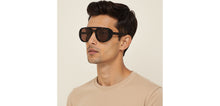 Load image into Gallery viewer, Brown Aviator Full Rim Unisex Sunglasses by John Jacobs-236883