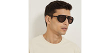Load image into Gallery viewer, Brown Aviator Full Rim Unisex Sunglasses by John Jacobs-236883