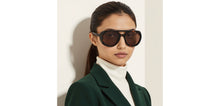 Load image into Gallery viewer, Brown Aviator Full Rim Unisex Sunglasses by John Jacobs-236883