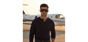 Brown Aviator Full Rim Unisex Sunglasses by John Jacobs-236883