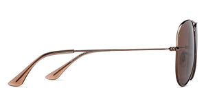 Brown Aviator Full Rim Unisex Sunglasses by Vincent Chase Polarized-211474