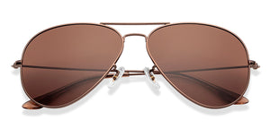 Brown Aviator Full Rim Unisex Sunglasses by Vincent Chase Polarized-211474