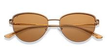 Load image into Gallery viewer, Brown Cat Eye Full Rim Women Sunglasses by Vincent Chase Polarized-212599
