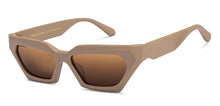 Load image into Gallery viewer, Brown Cat Eye Full Rim Unisex Sunglasses by John Jacobs Online-212558
