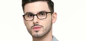 Brown Rectangle Full Rim Unisex Eyeglasses by John Jacobs-215545