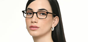 Brown Rectangle Full Rim Unisex Eyeglasses by John Jacobs-215545