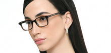 Load image into Gallery viewer, Brown Rectangle Full Rim Unisex Eyeglasses by John Jacobs-215545