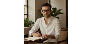 Brown Square Full Rim Unisex Eyeglasses by John Jacobs-236870