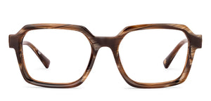 Brown Square Full Rim Unisex Eyeglasses by John Jacobs-236870