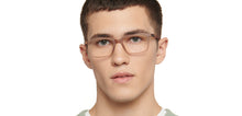 Load image into Gallery viewer, Brown Rectangle Full Rim Unisex Eyeglasses by John Jacobs-216738