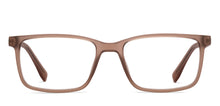Load image into Gallery viewer, Brown Rectangle Full Rim Unisex Eyeglasses by John Jacobs-216738