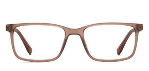 Brown Rectangle Full Rim Unisex Eyeglasses by John Jacobs-216738