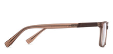 Load image into Gallery viewer, Brown Rectangle Full Rim Unisex Eyeglasses by John Jacobs-216738