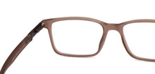 Load image into Gallery viewer, Brown Rectangle Full Rim Unisex Eyeglasses by John Jacobs-216738