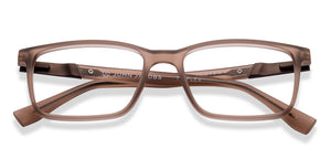 Brown Rectangle Full Rim Unisex Eyeglasses by John Jacobs-216738