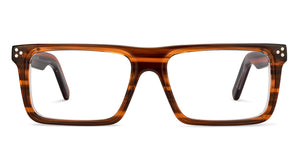 Brown Rectangle Full Rim Unisex Eyeglasses by Vincent Chase Online-204476