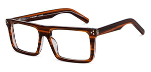 Brown Rectangle Full Rim Unisex Eyeglasses by Vincent Chase Online-204476