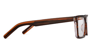 Brown Rectangle Full Rim Unisex Eyeglasses by Vincent Chase Online-204476