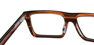 Brown Rectangle Full Rim Unisex Eyeglasses by Vincent Chase Online-204476
