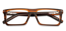 Load image into Gallery viewer, Brown Rectangle Full Rim Unisex Eyeglasses by Vincent Chase Online-204476