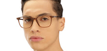 Load image into Gallery viewer, Brown Square Full Rim Unisex Eyeglasses by John Jacobs Online-216848