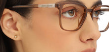 Load image into Gallery viewer, Brown Square Full Rim Unisex Eyeglasses by John Jacobs Online-216848