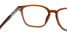 Load image into Gallery viewer, Brown Square Full Rim Unisex Eyeglasses by John Jacobs Online-216848