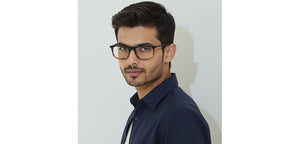 Brown Square Full Rim Unisex Eyeglasses by John Jacobs-233421