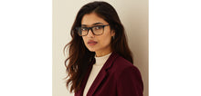 Load image into Gallery viewer, Brown Square Full Rim Unisex Eyeglasses by John Jacobs-233421