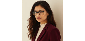 Brown Square Full Rim Unisex Eyeglasses by John Jacobs-233421