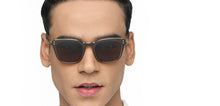 Load image into Gallery viewer, Brown Wayfarer Full Rim Unisex Sunglasses by Vincent Chase Polarized-215958