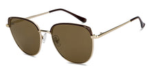 Load image into Gallery viewer, Gold Cat Eye Full Rim Women Sunglasses by Vincent Chase Polarized-213246