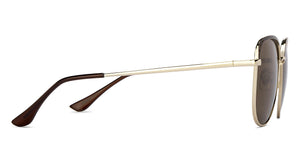 Gold Cat Eye Full Rim Women Sunglasses by Vincent Chase Polarized-213246