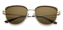 Load image into Gallery viewer, Gold Cat Eye Full Rim Women Sunglasses by Vincent Chase Polarized-213246