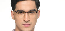 Load image into Gallery viewer, Brown Oval Full Rim Unisex Eyeglasses by John Jacobs-210122