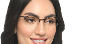 Brown Oval Full Rim Unisex Eyeglasses by John Jacobs-210122