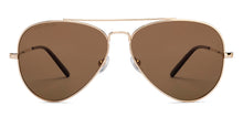 Load image into Gallery viewer, Gold Aviator Full Rim Men Sunglasses by John Jacobs-212537