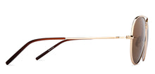 Load image into Gallery viewer, Gold Aviator Full Rim Men Sunglasses by John Jacobs-212537