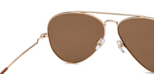Load image into Gallery viewer, Gold Aviator Full Rim Men Sunglasses by John Jacobs-212537