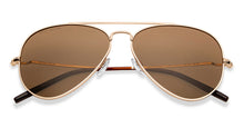 Load image into Gallery viewer, Gold Aviator Full Rim Men Sunglasses by John Jacobs-212537