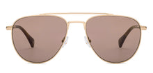 Load image into Gallery viewer, Gold Aviator Full Rim Unisex Sunglasses by John Jacobs-223168