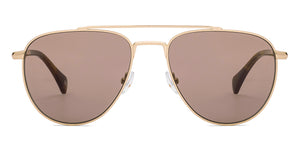 Gold Aviator Full Rim Unisex Sunglasses by John Jacobs-223168
