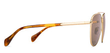 Load image into Gallery viewer, Gold Aviator Full Rim Unisex Sunglasses by John Jacobs-223168