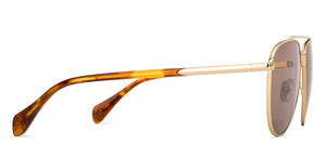 Gold Aviator Full Rim Unisex Sunglasses by John Jacobs-223168