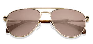 Gold Aviator Full Rim Unisex Sunglasses by John Jacobs-223168