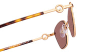 Load image into Gallery viewer, Gold Cat Eye Full Rim Women Sunglasses by John Jacobs-229245
