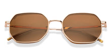 Load image into Gallery viewer, Gold Geometric Full Rim Unisex Sunglasses by Vincent Chase-226235